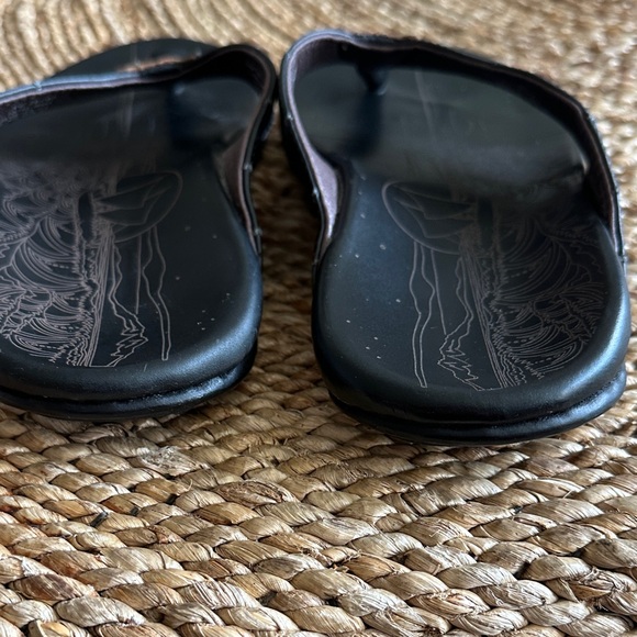 Men\'s Black and Brown Leather Sandals size 9 ❤️? main image 8